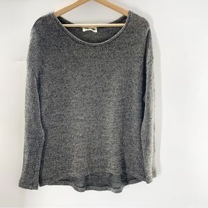 Show Me Your Mumu Mellow Sweater Gray Medium oversized fleck